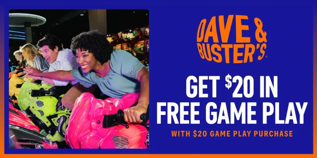 Are there any special promotions or discounts at Dave and Busters?